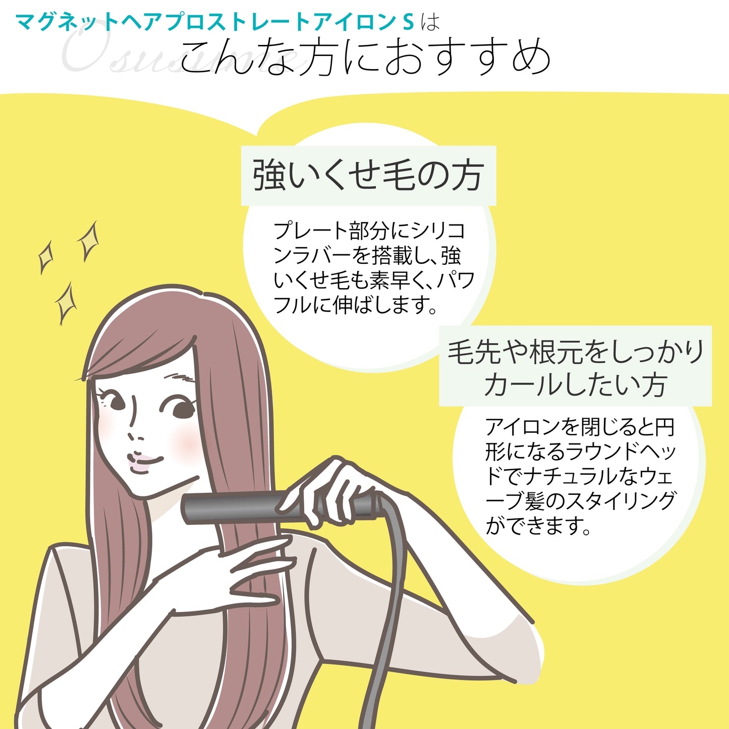 ホリスティックキュア マグネットヘアプロ ストレートアイロン